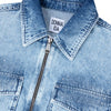 Dudette The Reimagined Cropped Jacket | On The Run [Light Blue Denim]