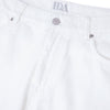 Edith The High Rise Barrel Leg | Milk [White Denim]
