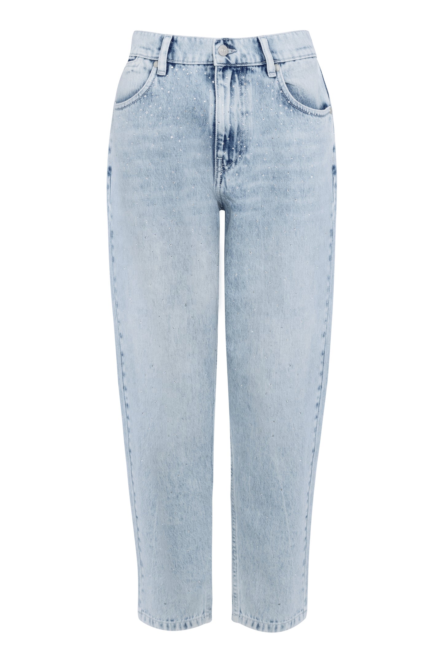 Edith The High Rise Barrel Leg | On The Run [Light Blue Denim]