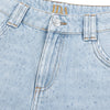 Edith The High Rise Barrel Leg | On The Run [Light Blue Denim]