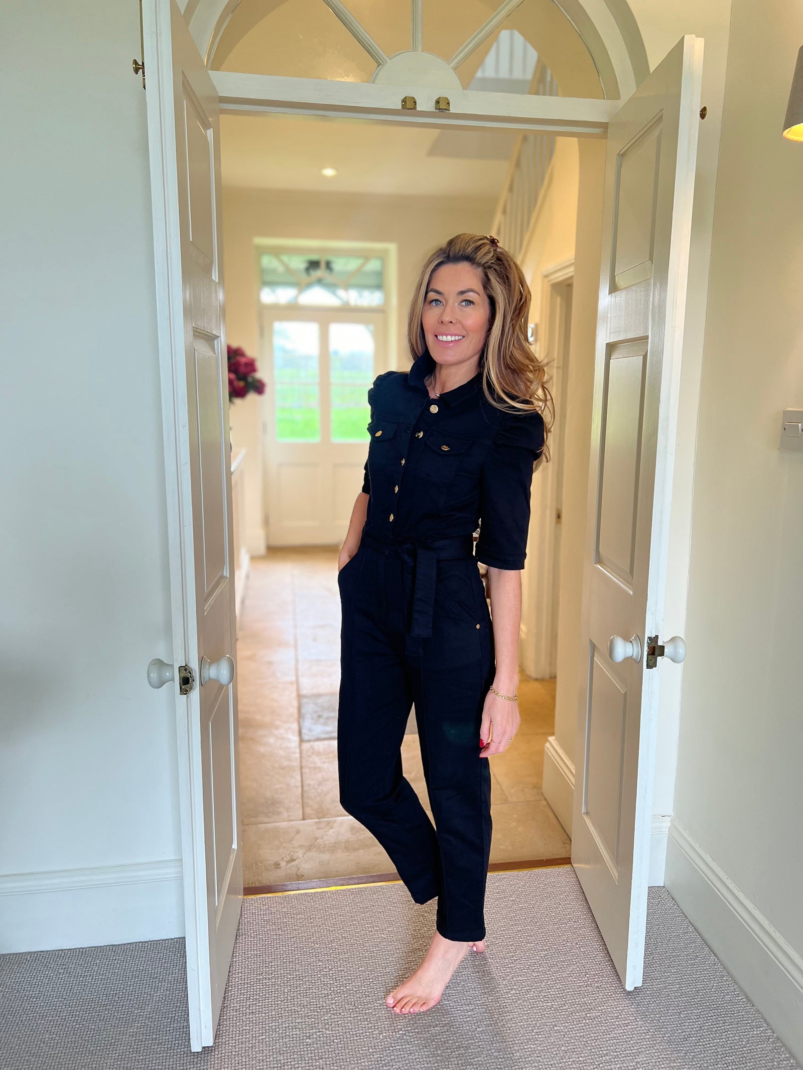 DONNA IDA X SOPHIE STANBURY | Sophie The Nipped In Tailored Jumpsuit | Blackest