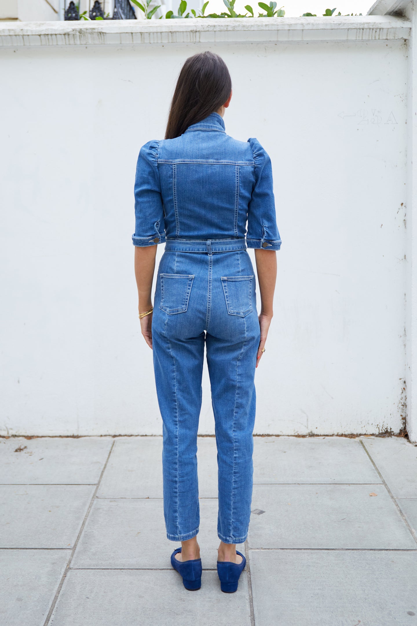 DONNA IDA X SOPHIE STANBURY | Sophie The Nipped In Tailored Jumpsuit | Mad About You [Blue]