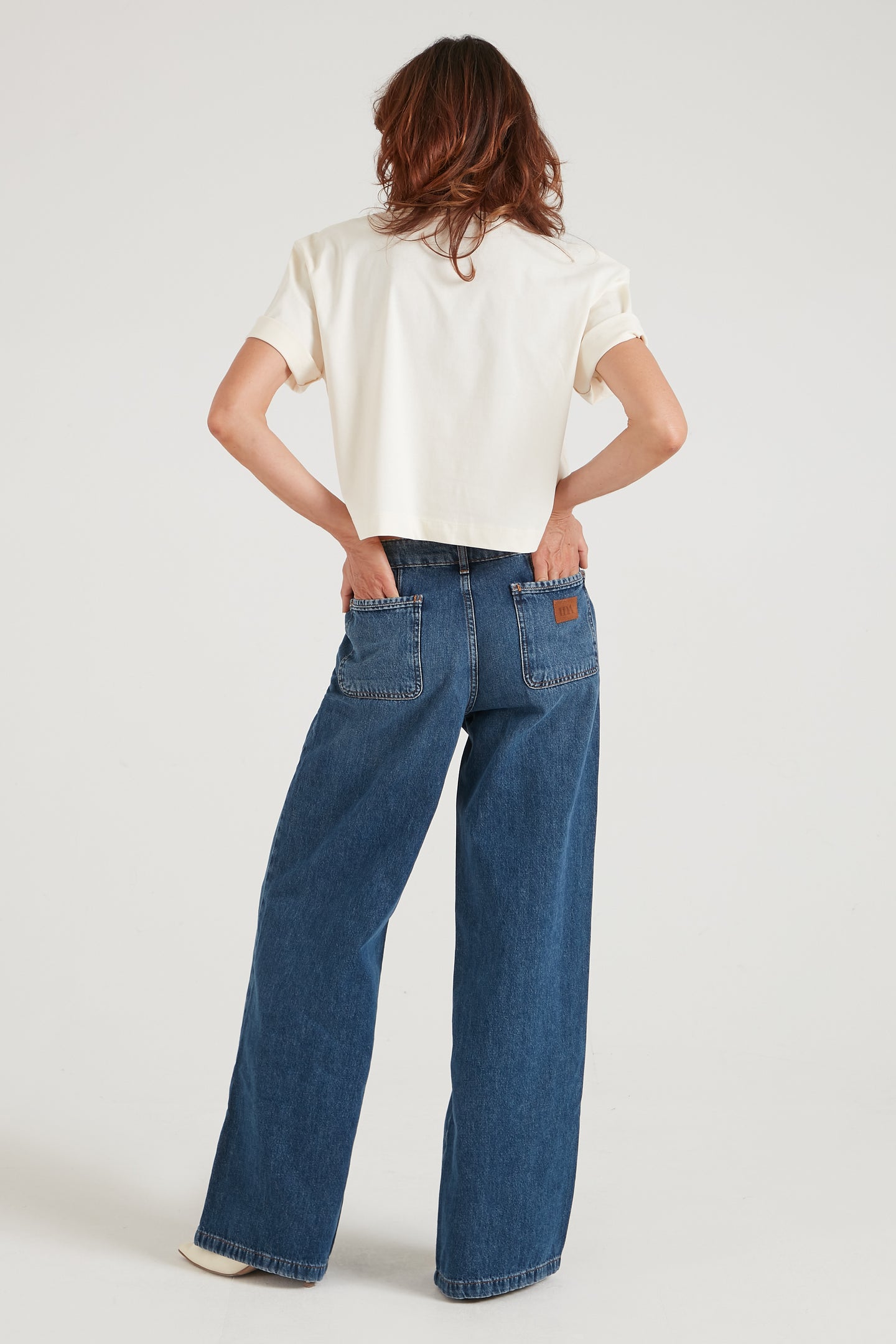Georgia The Mid Rise Flare | Sunday [Dark Wash Denim]