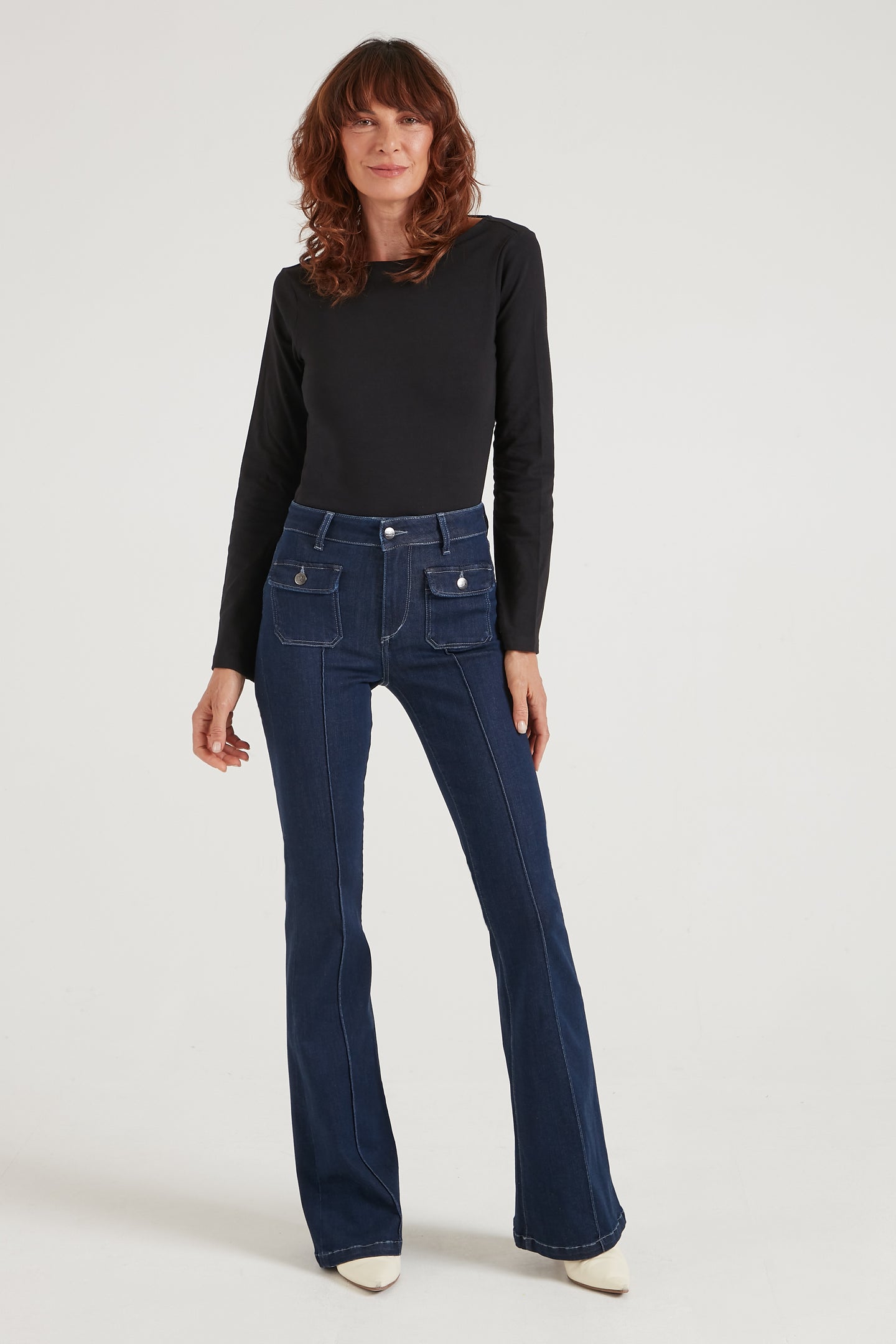 Hope The High Top Patch Pocket Bootcut | Working Girl [Dark Wash]