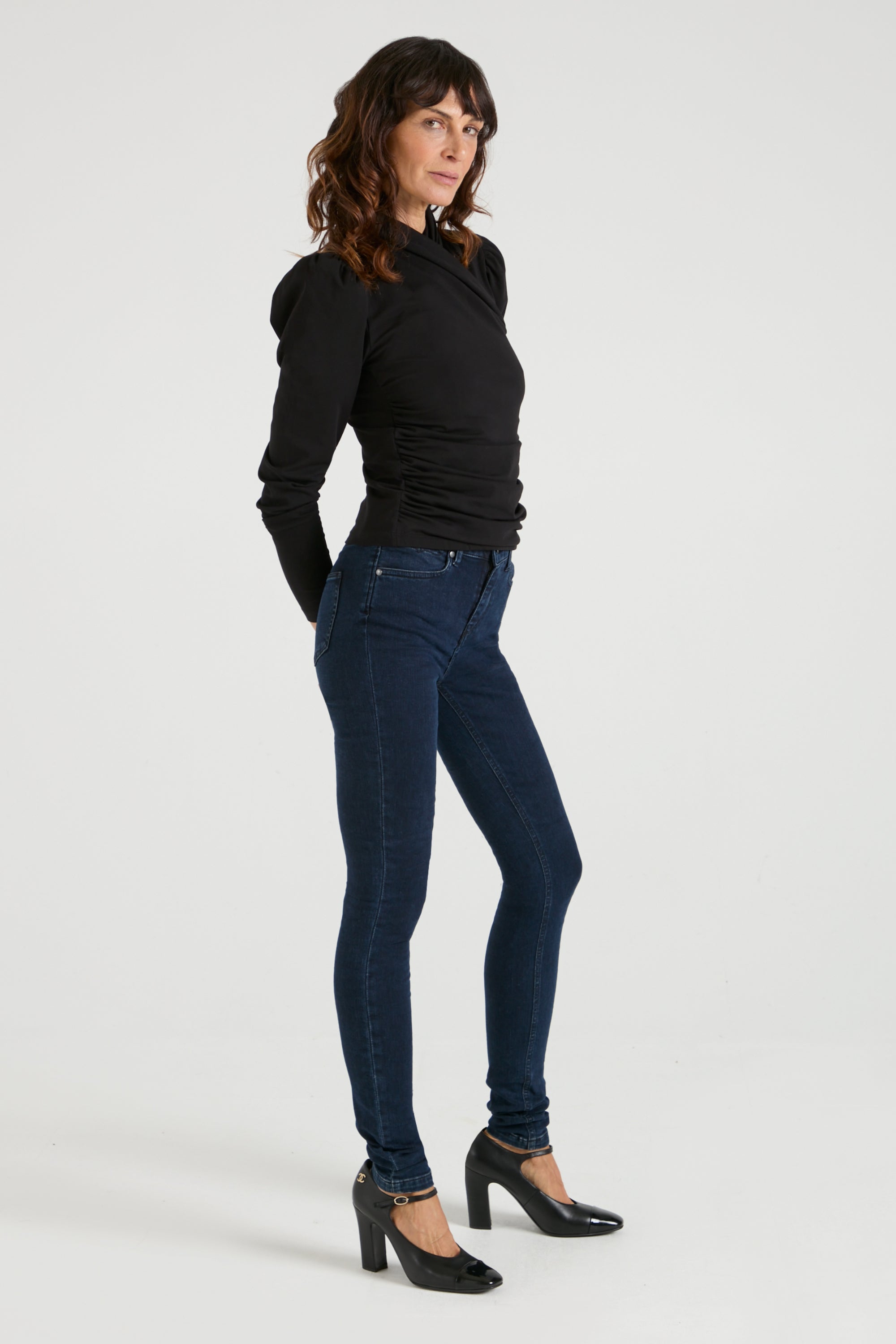Ivy The High Top Skinny Jean | Got The Blues Baby [Dark Blue Denim]