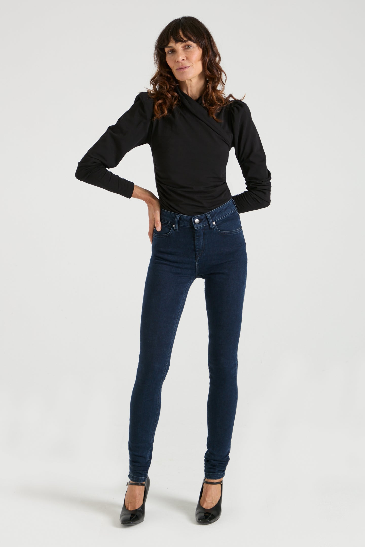 Ivy The High Top Skinny Jean | Got The Blues Baby [Dark Blue Denim]