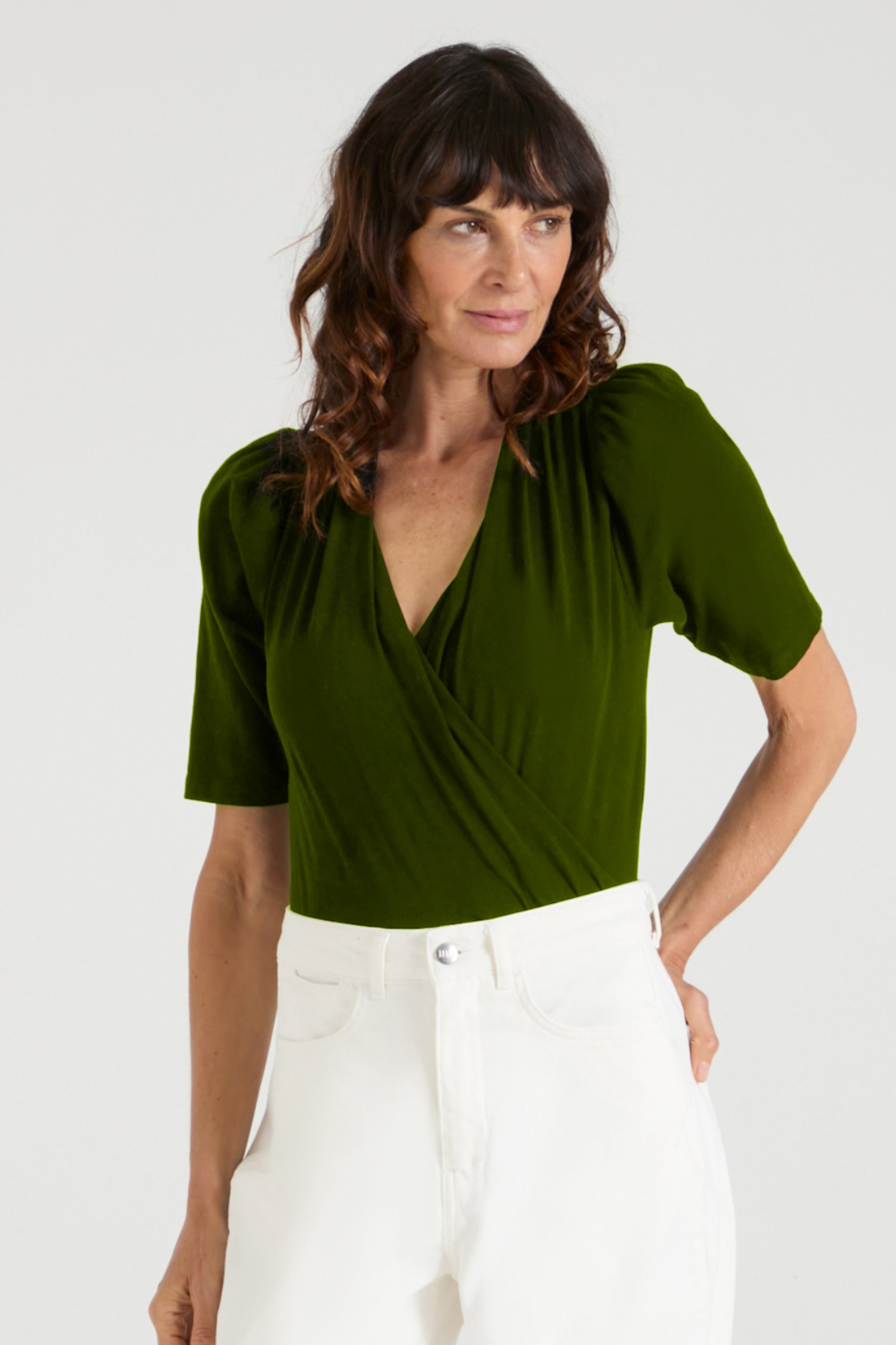 The Larnie Bodysuit | Deep Olive [Green]