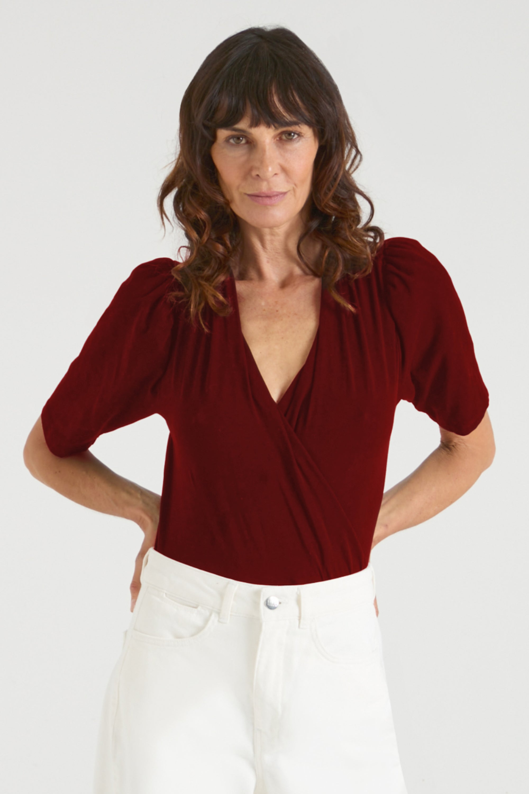 The Larnie Bodysuit | Ruby [Dark Red]