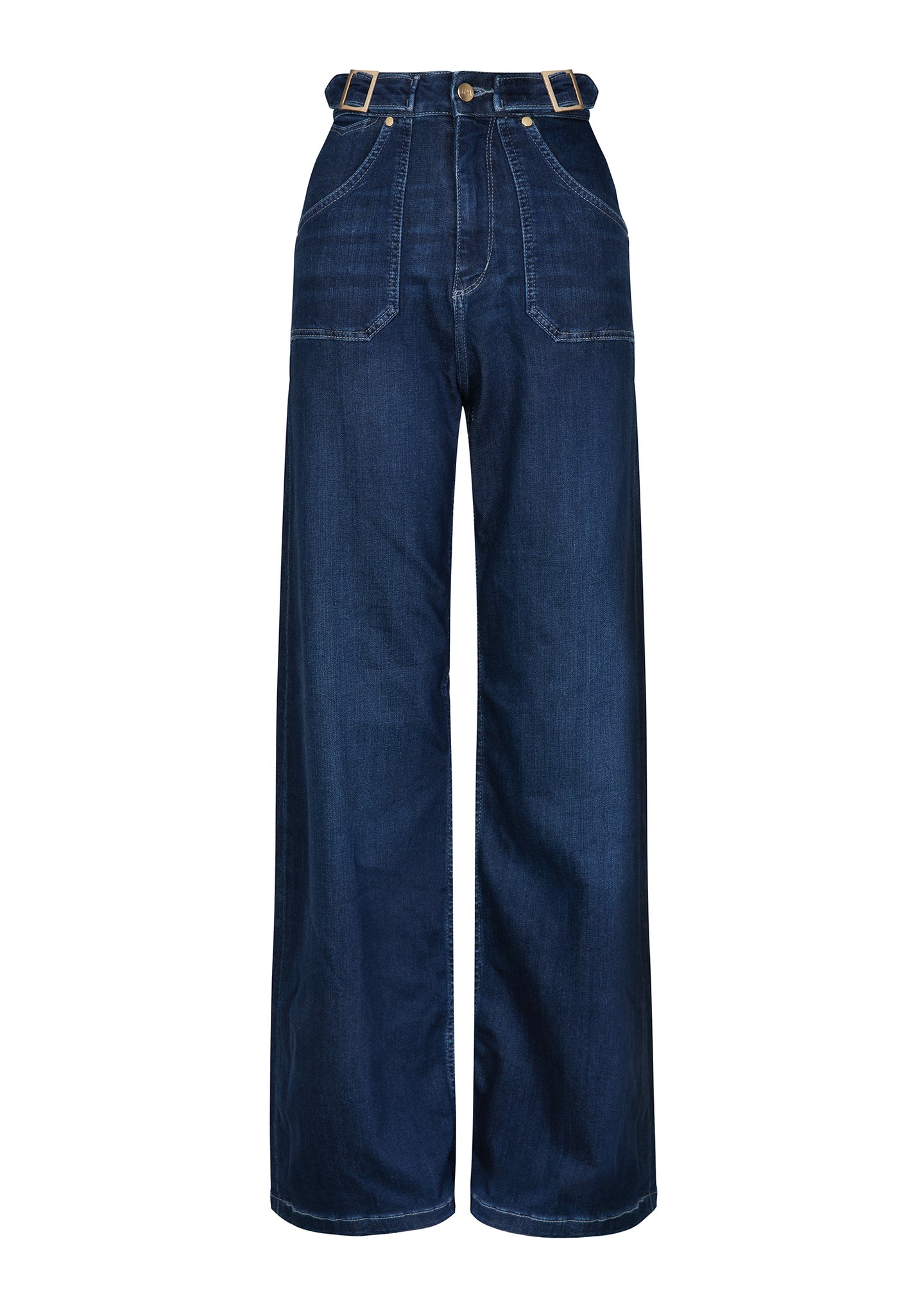Minnie The High Top Full Length Wide Leg Flared Jeans | Lovers & Losers [Dark Wash Denim]