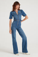 Opal The Softly Curved Jumpsuit | Fawcett Blue [Blue Denim]