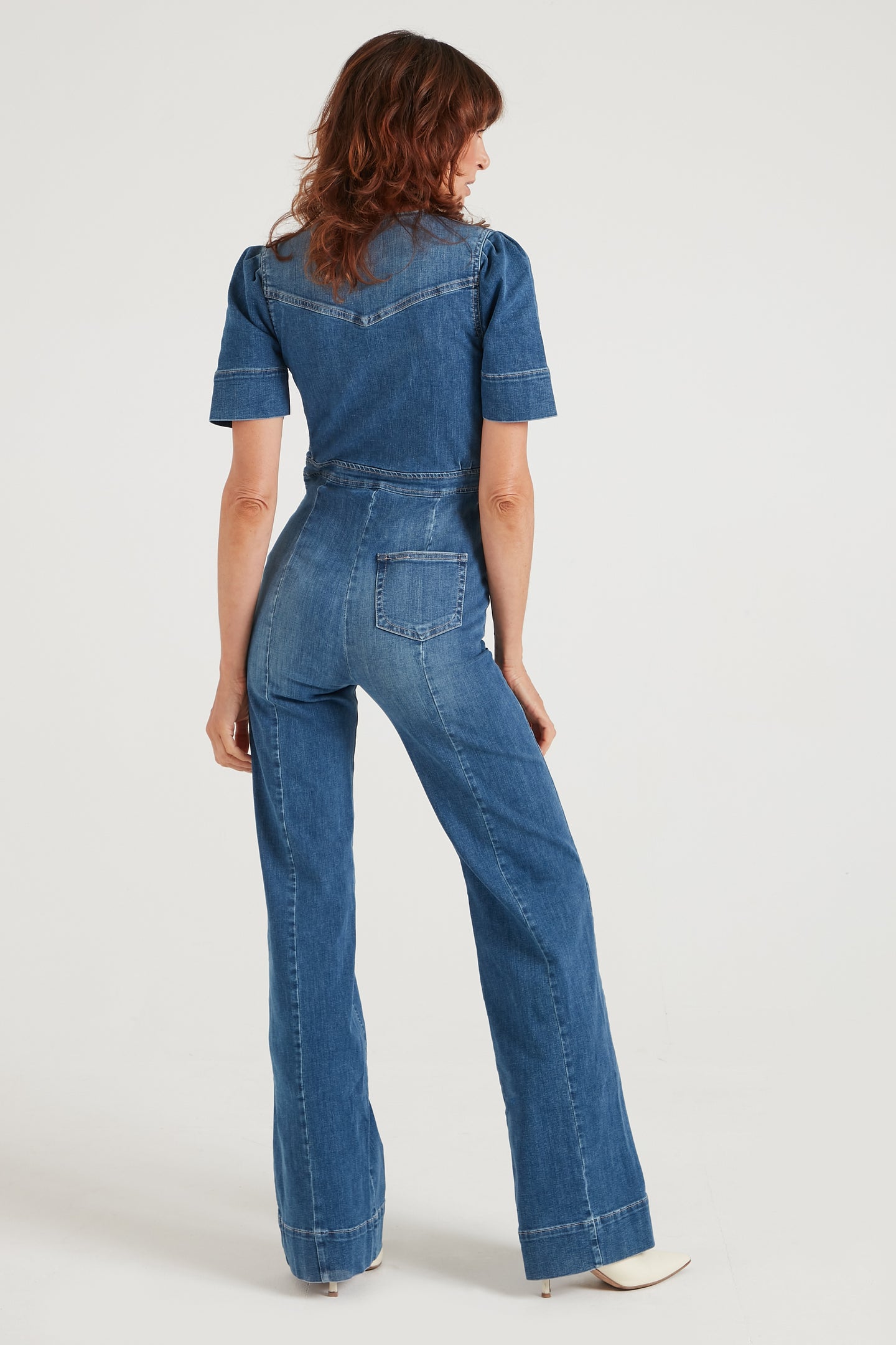 Opal The Softly Curved Jumpsuit | Fawcett Blue [Blue Denim]
