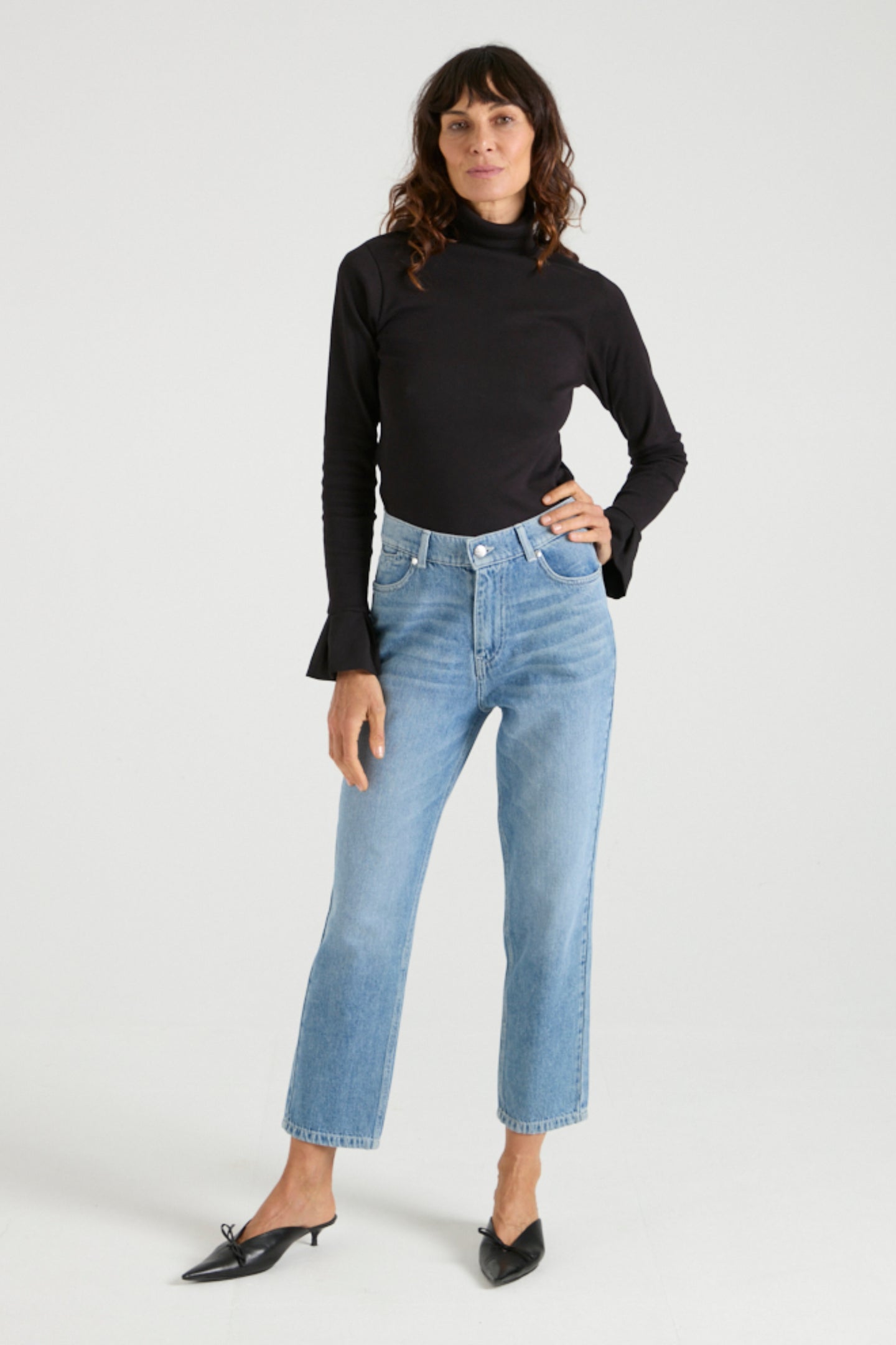 Phoebe The Every Woman Straight Cropped Jean | Every Day Joy [Classic Blue]