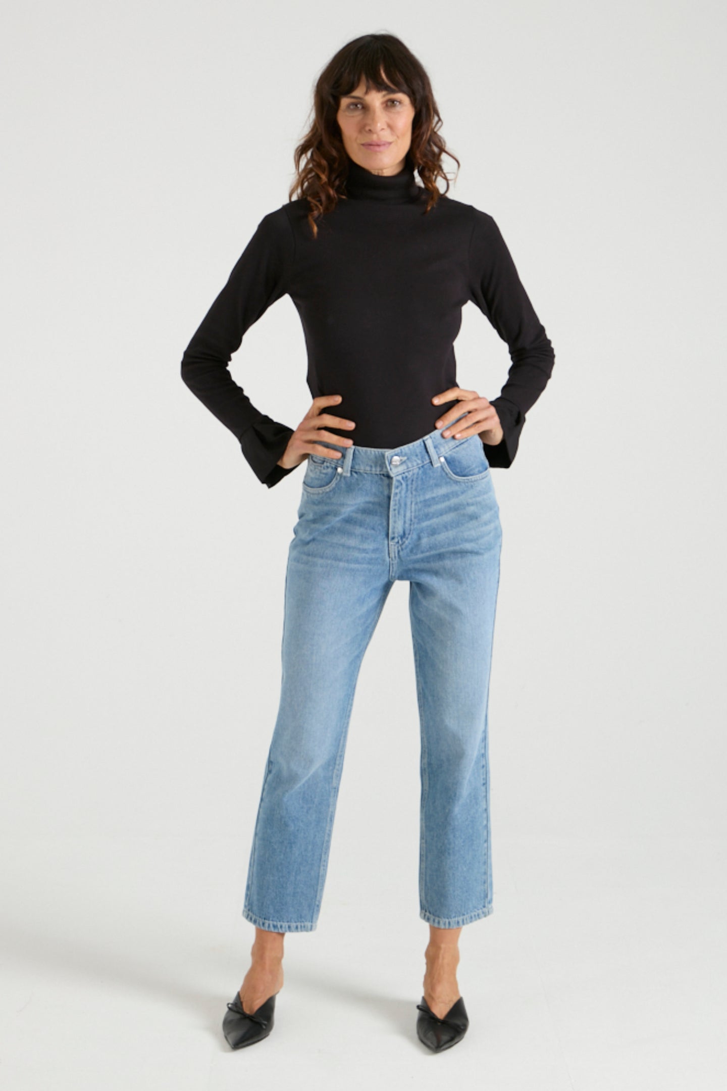 Phoebe The Every Woman Straight Cropped Jean | Every Day Joy [Classic Blue]