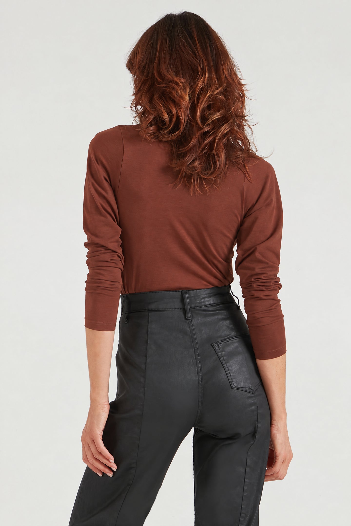 The Crossover Bodysuit | Raisin [Rusty]