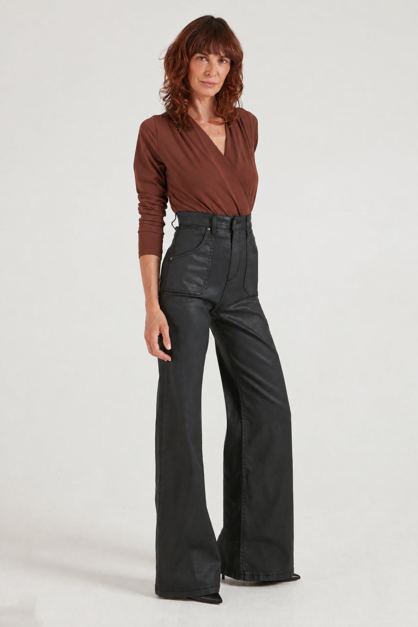 The Crossover Bodysuit | Raisin [Rusty]
