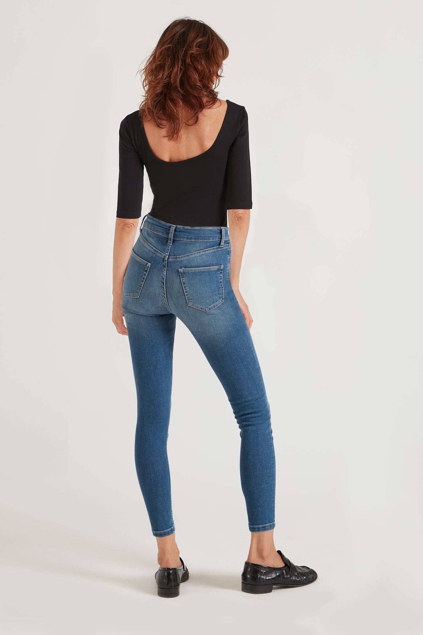 Rizzo The High Top Ankle Skinny | Fawcett Blue [Classic Blue Denim]
