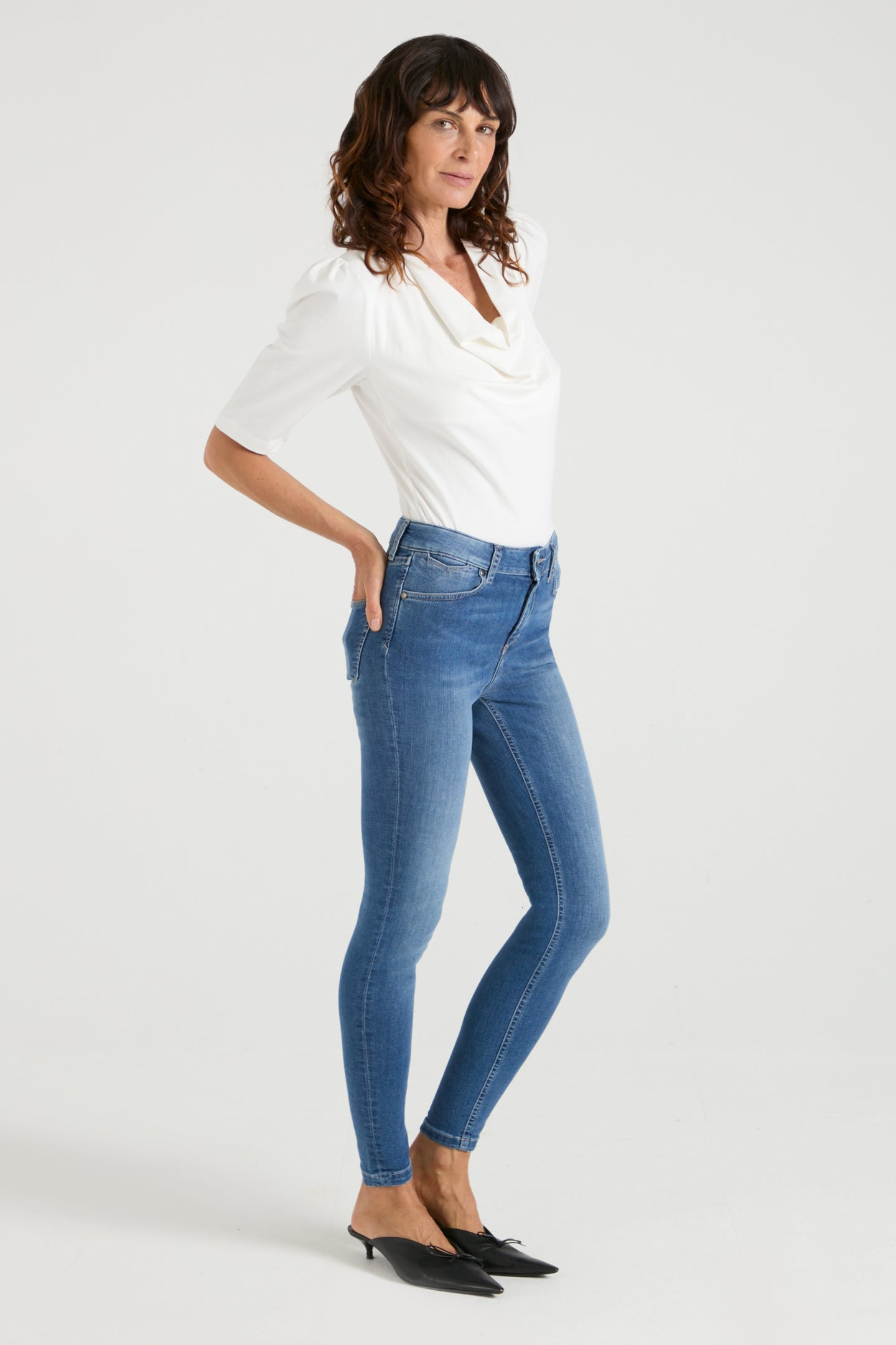 Rizzo The High Top Ankle Skinny | Fawcett Blue [Classic Blue Denim]
