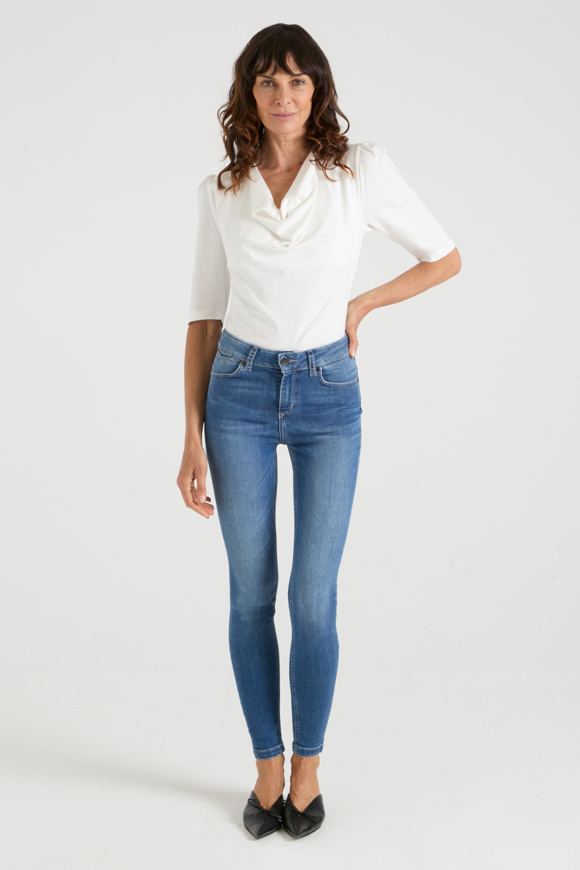 Rizzo The High Top Ankle Skinny | Fawcett Blue [Classic Blue Denim]