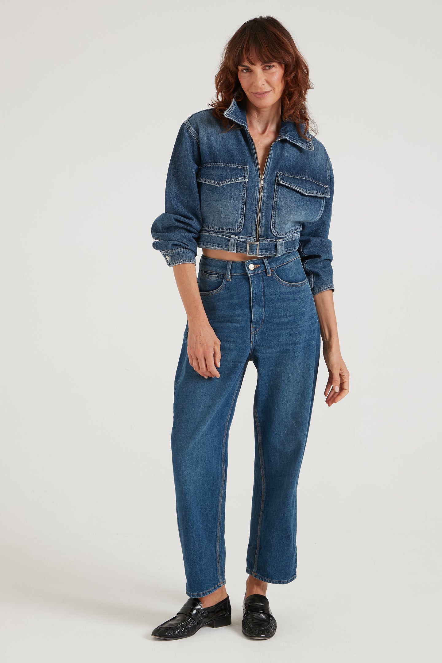Sissy The Fashion Forward Barrel Leg | Oh Ok Then [Blue Denim]