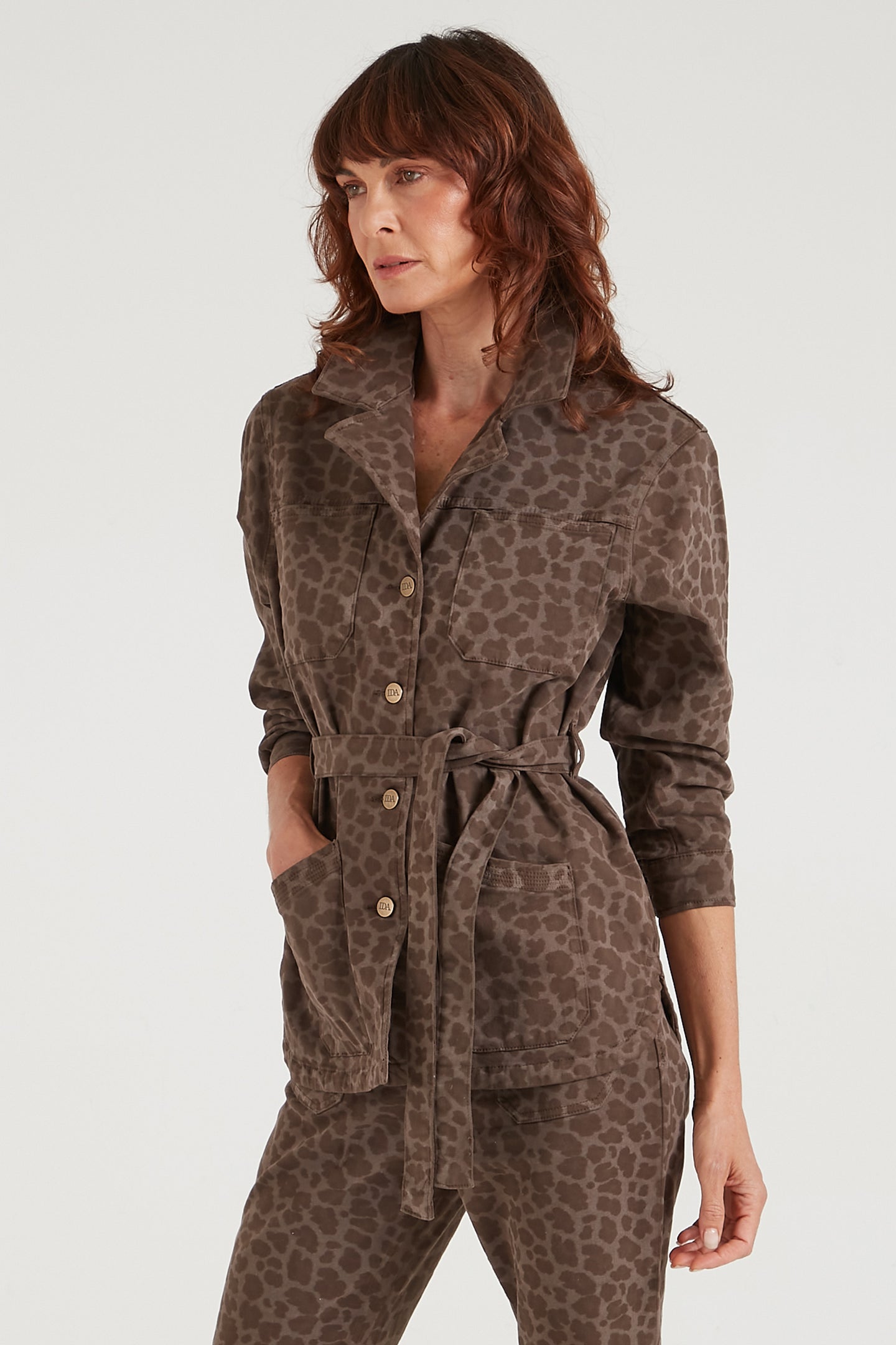 Special Agent Thornton The Belted Field Jacket | Dirty Leopard [Camouflage]