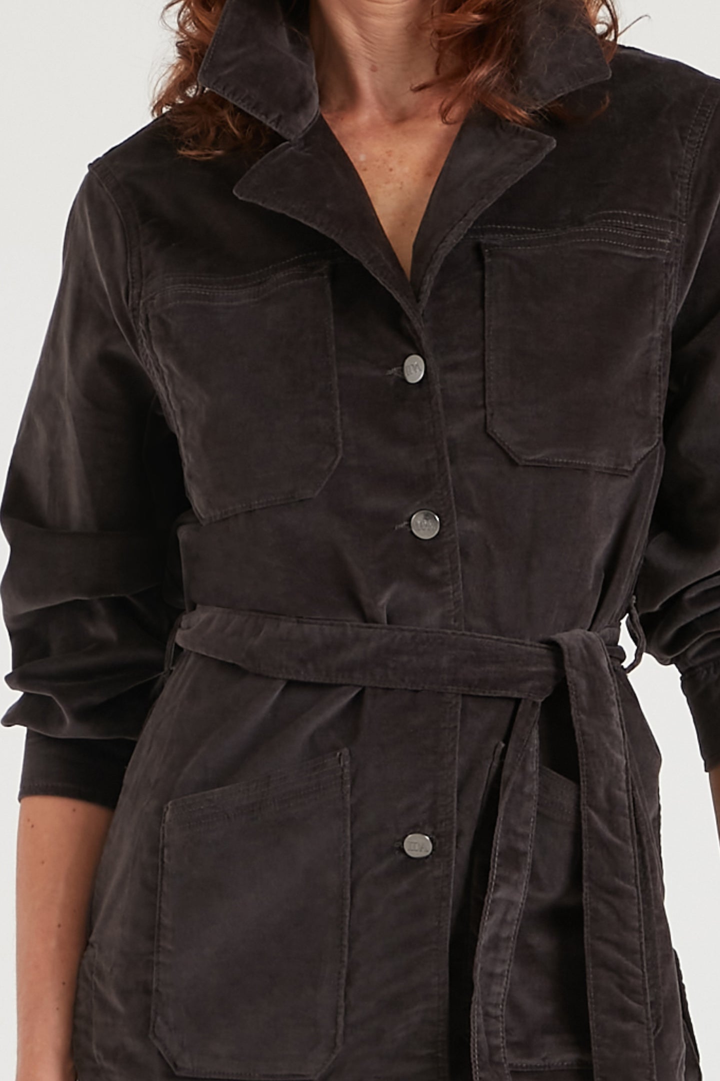 Special Agent Thornton The Belted Field Jacket | Gunmetal [Grey Denim]