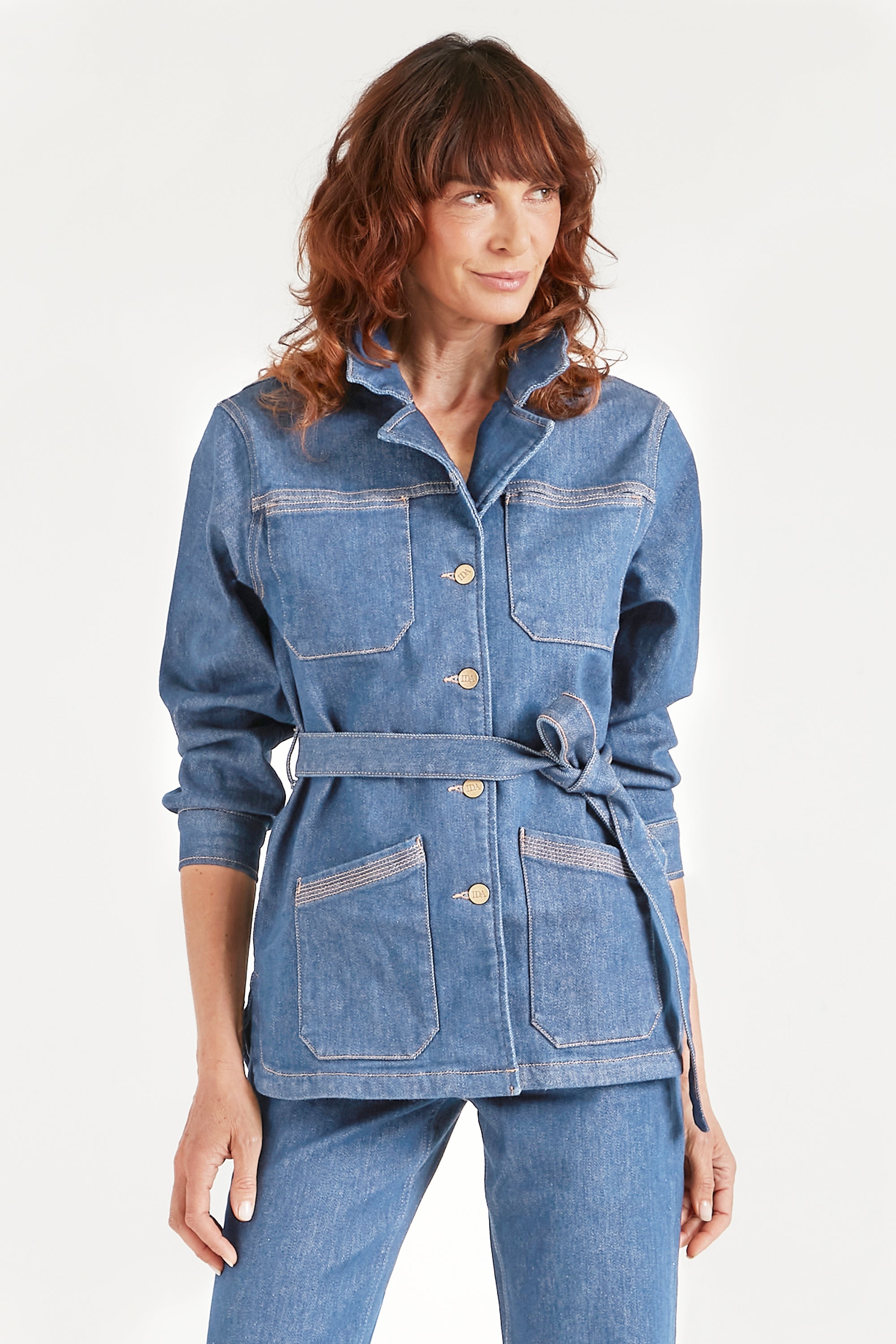 Special Agent Thornton The Belted Field Jacket | Top Of The Class [Blue Denim]