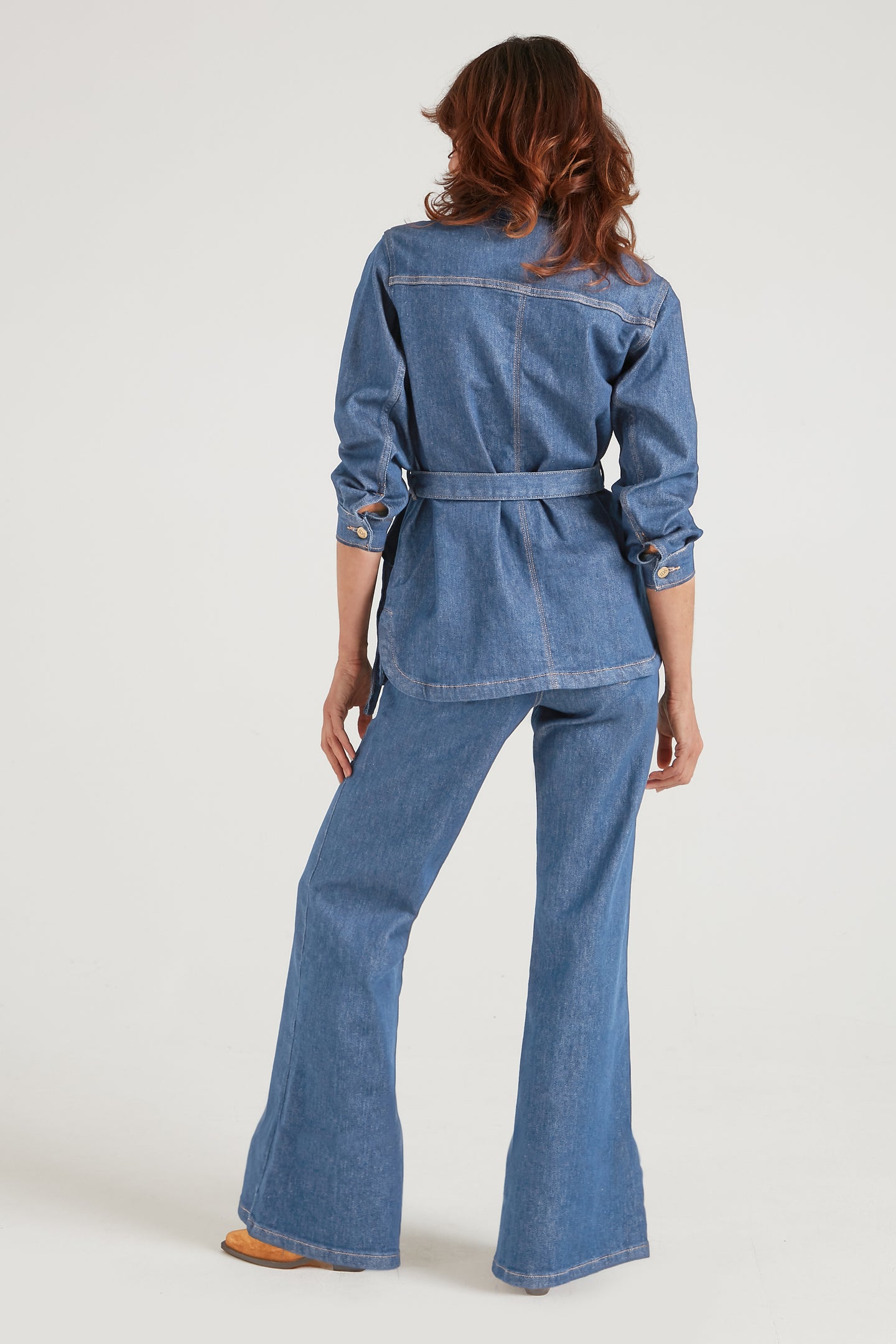 Katherine The Longer Line Wide Leg | Top Of The Class [Blue Denim]