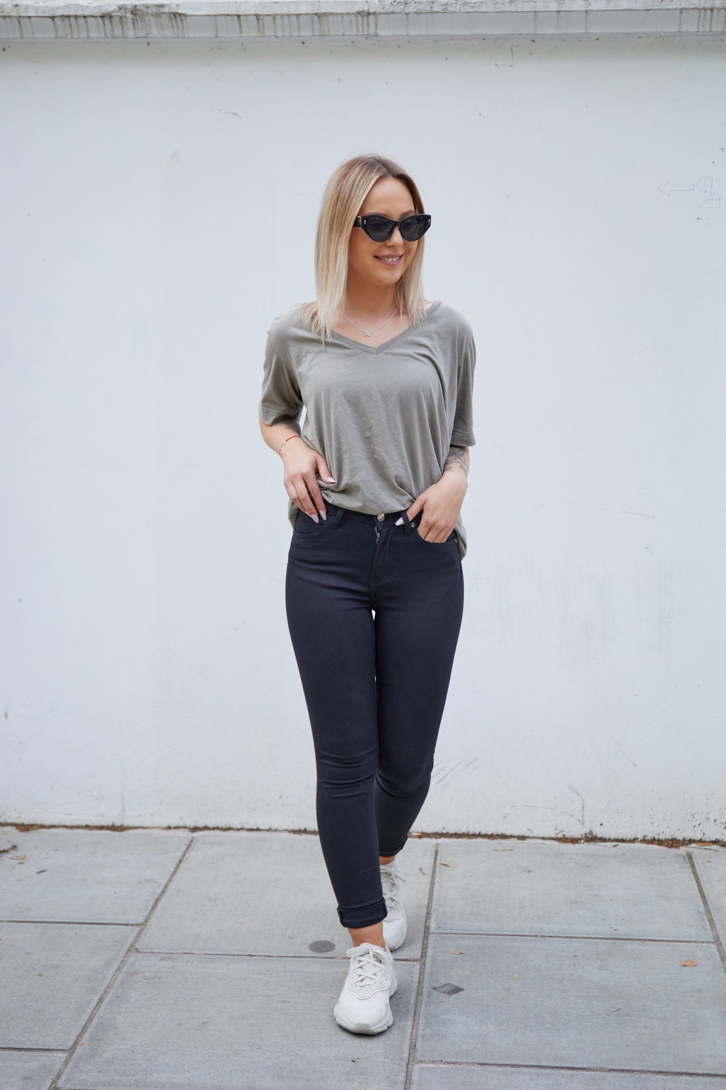 black super skinny high waisted jeans rizzo