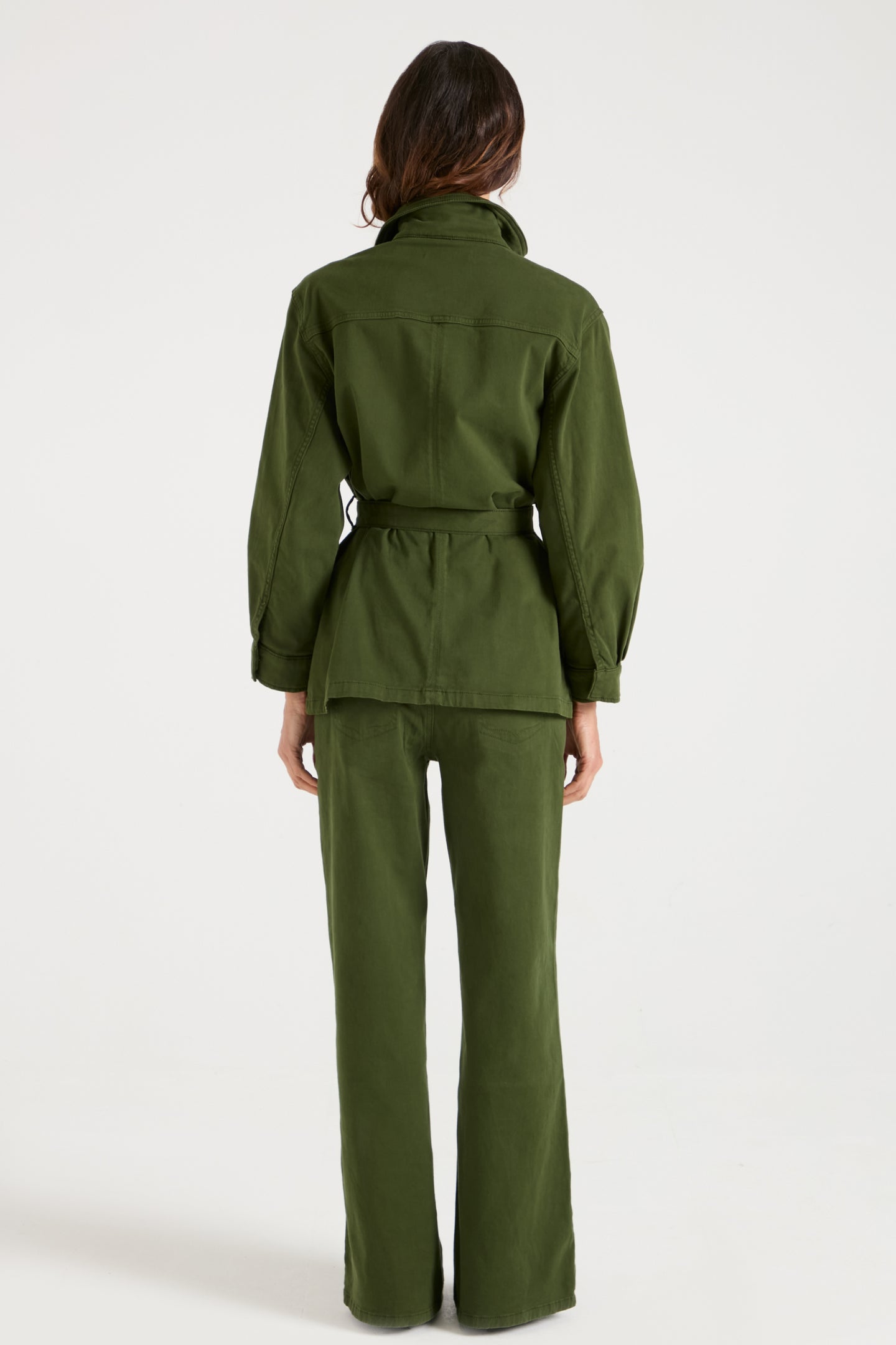Sweet Safari The Classic Belted Safari Jacket | Deep Olive [Green]