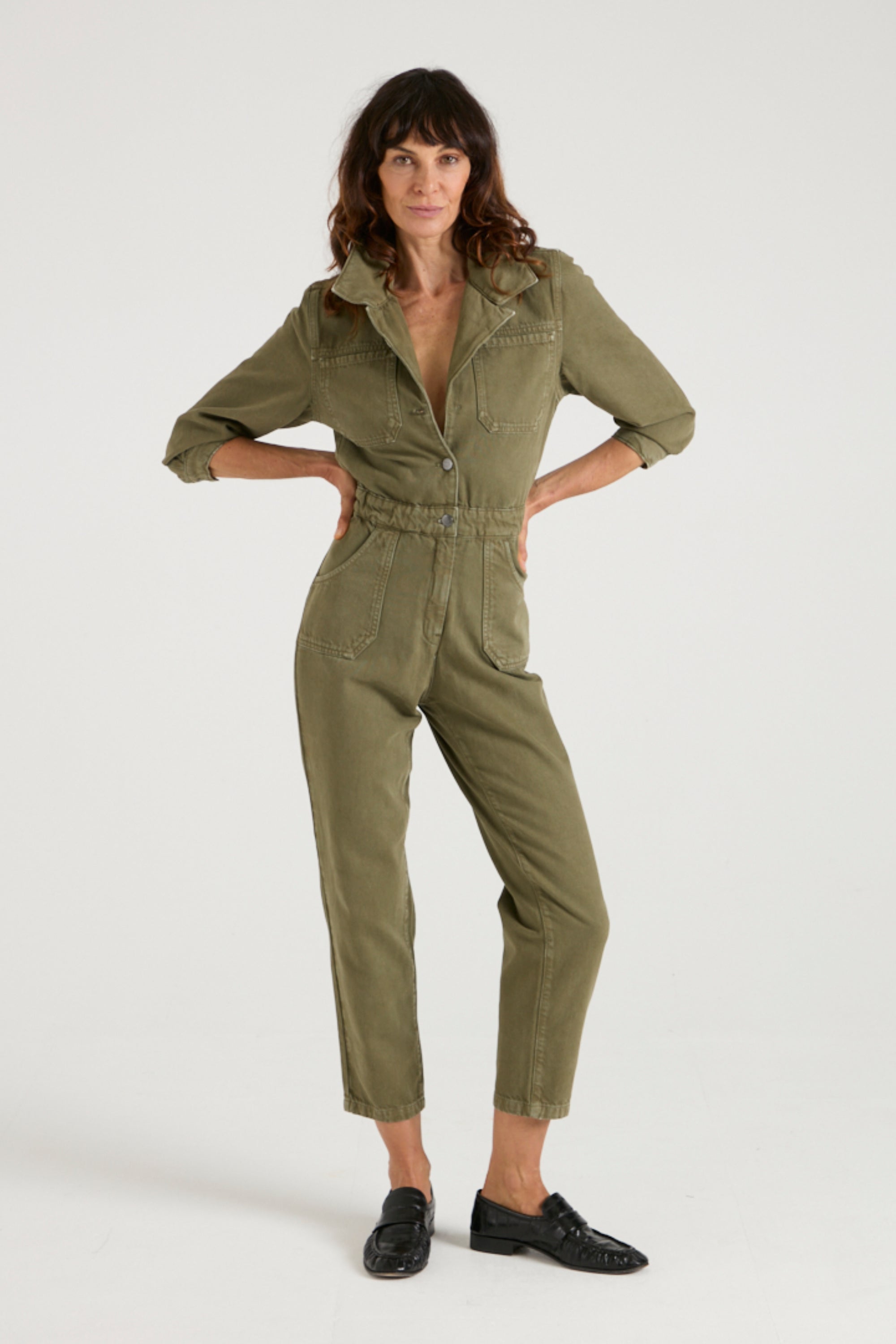 Dita The Tailored Jumpsuit | In The Field [Green]