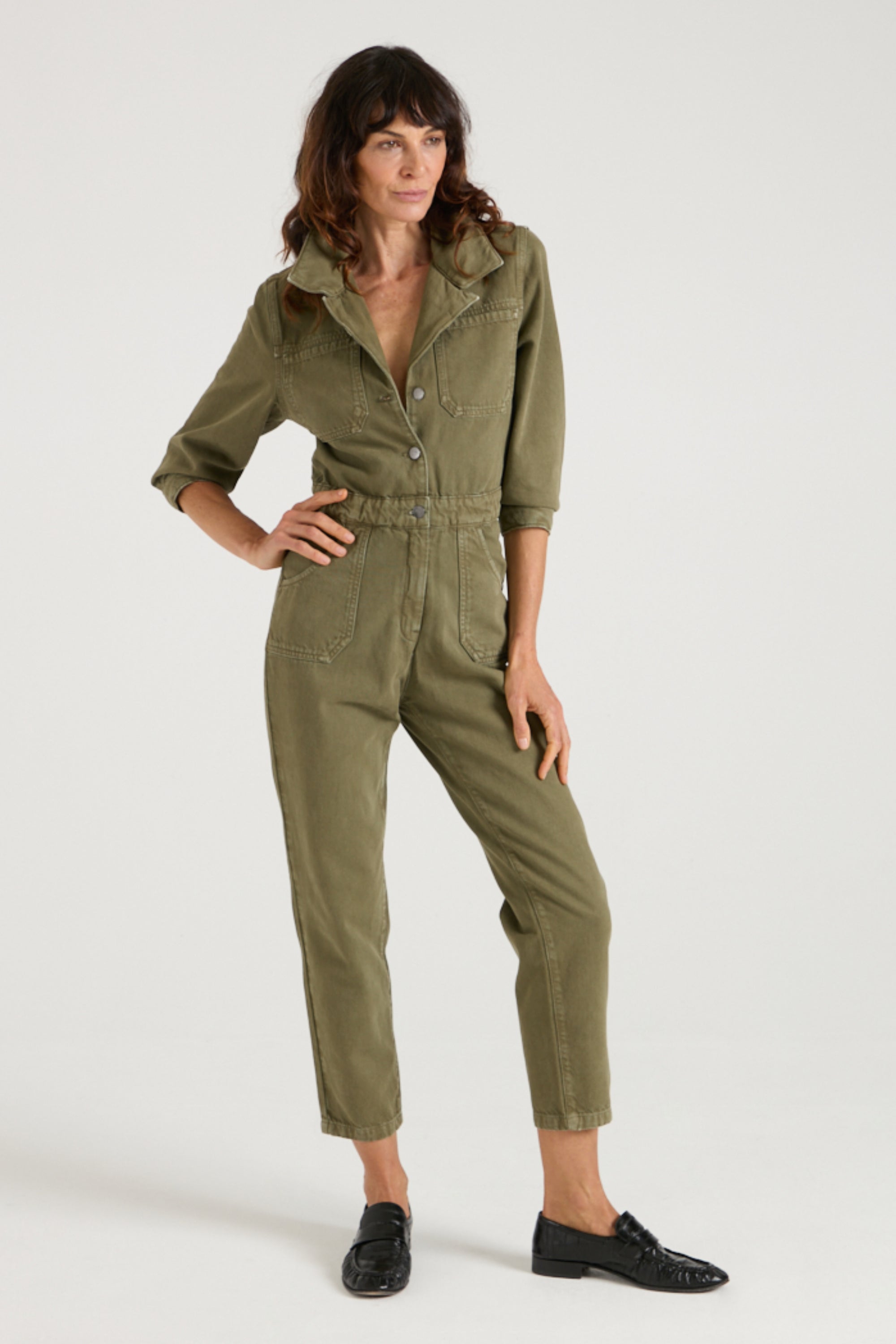Dita The Tailored Jumpsuit | In The Field [Green]
