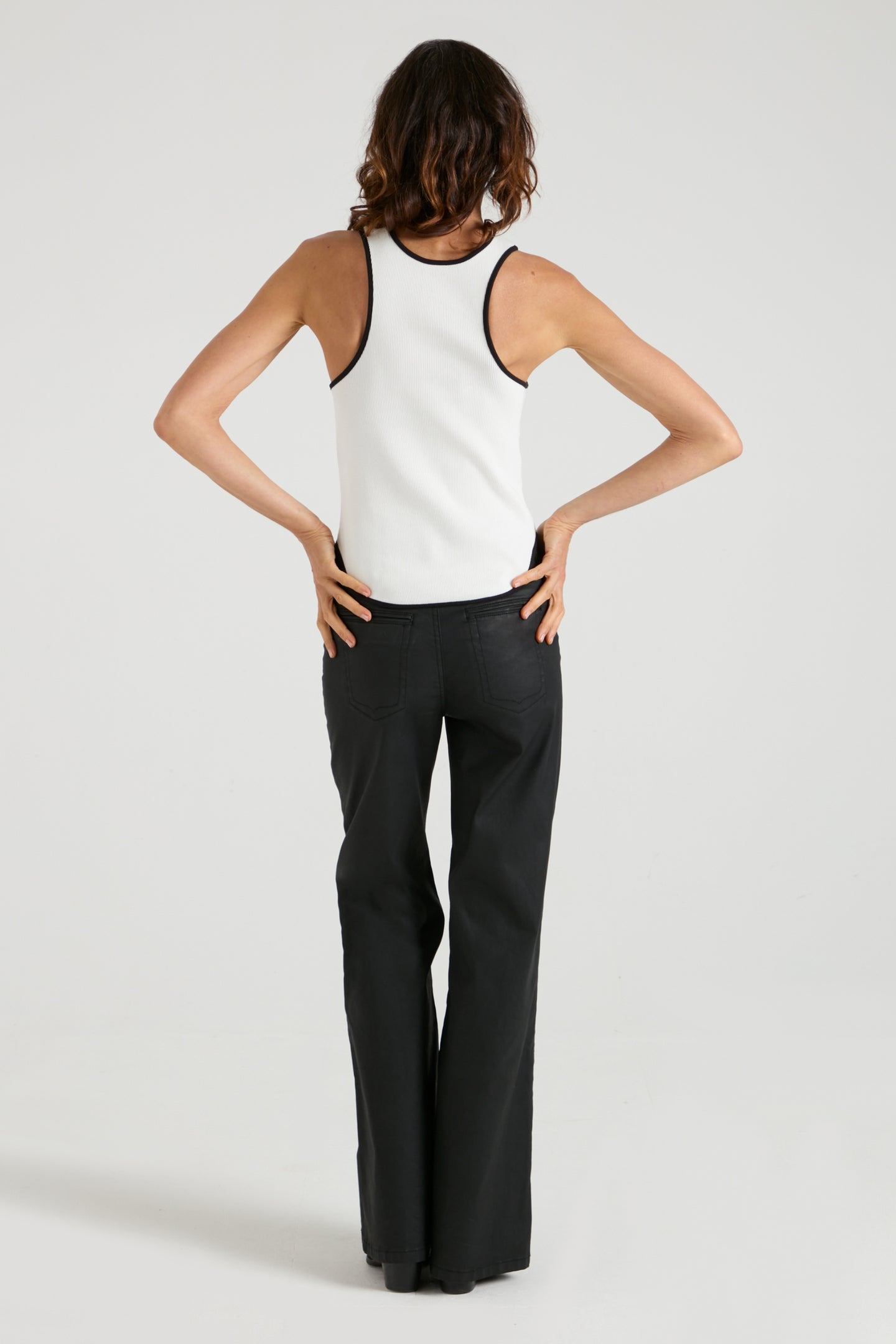 The American Racer Tank | Monochrome [White]