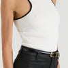 The American Racer Tank | Monochrome [White]
