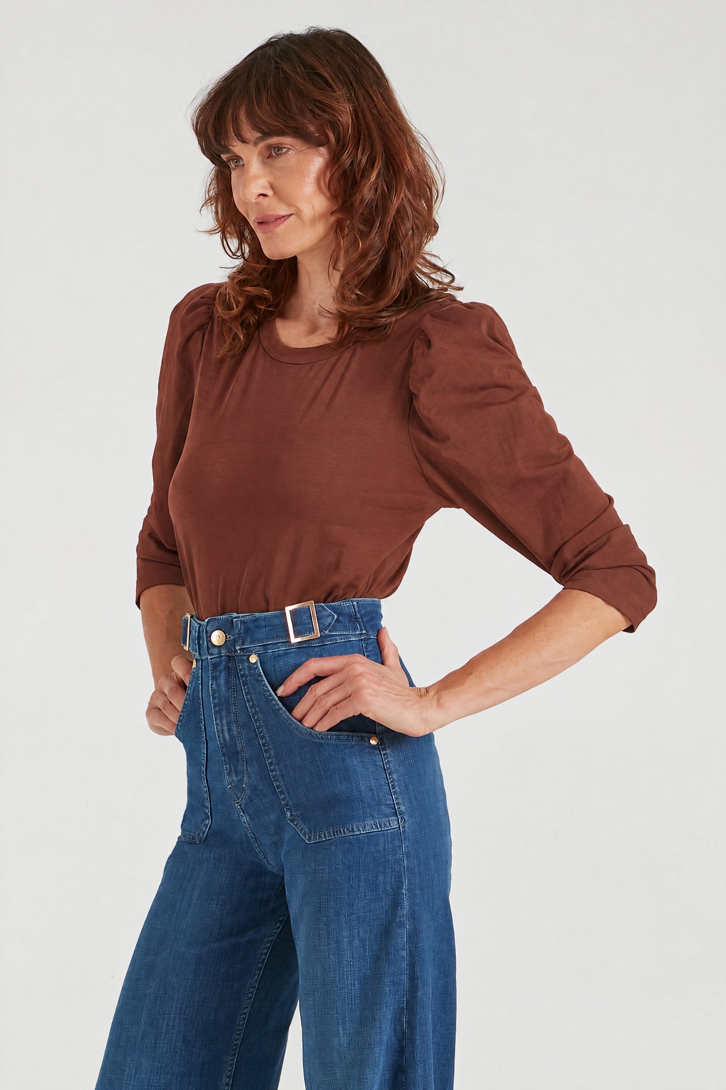 The Classic Puff Tee | Raisin [Rusty]