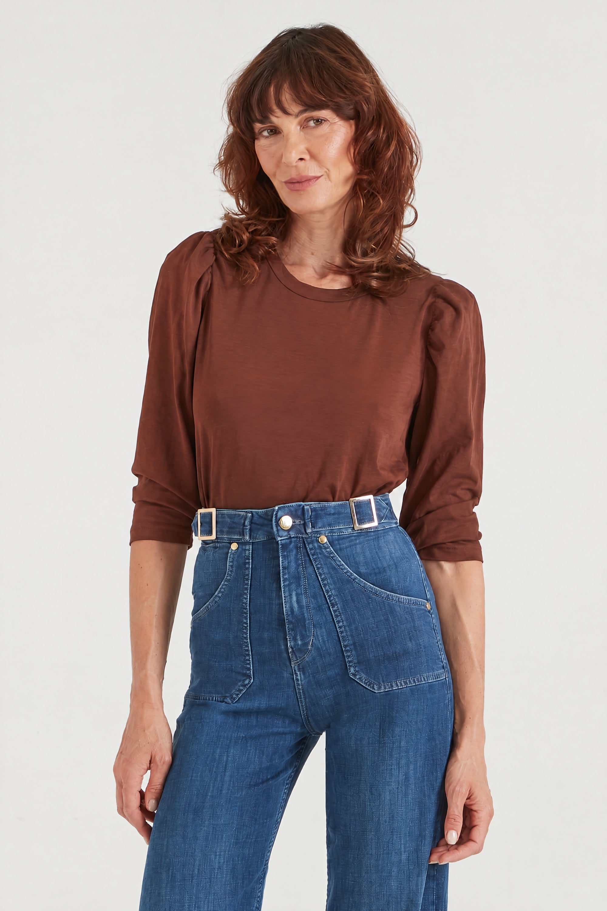 The Classic Puff Tee | Raisin [Rusty]