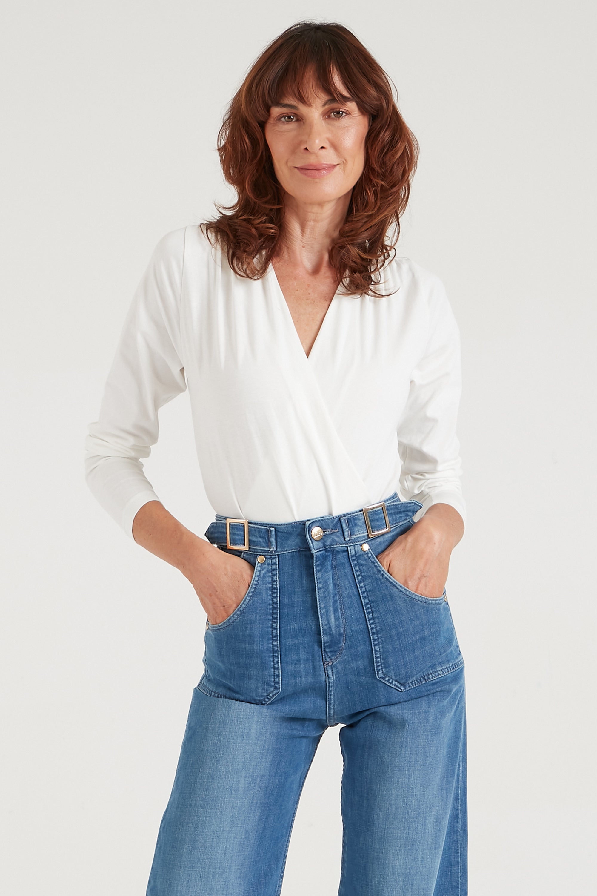 The Cross Over Bodysuit | Milk [White]
