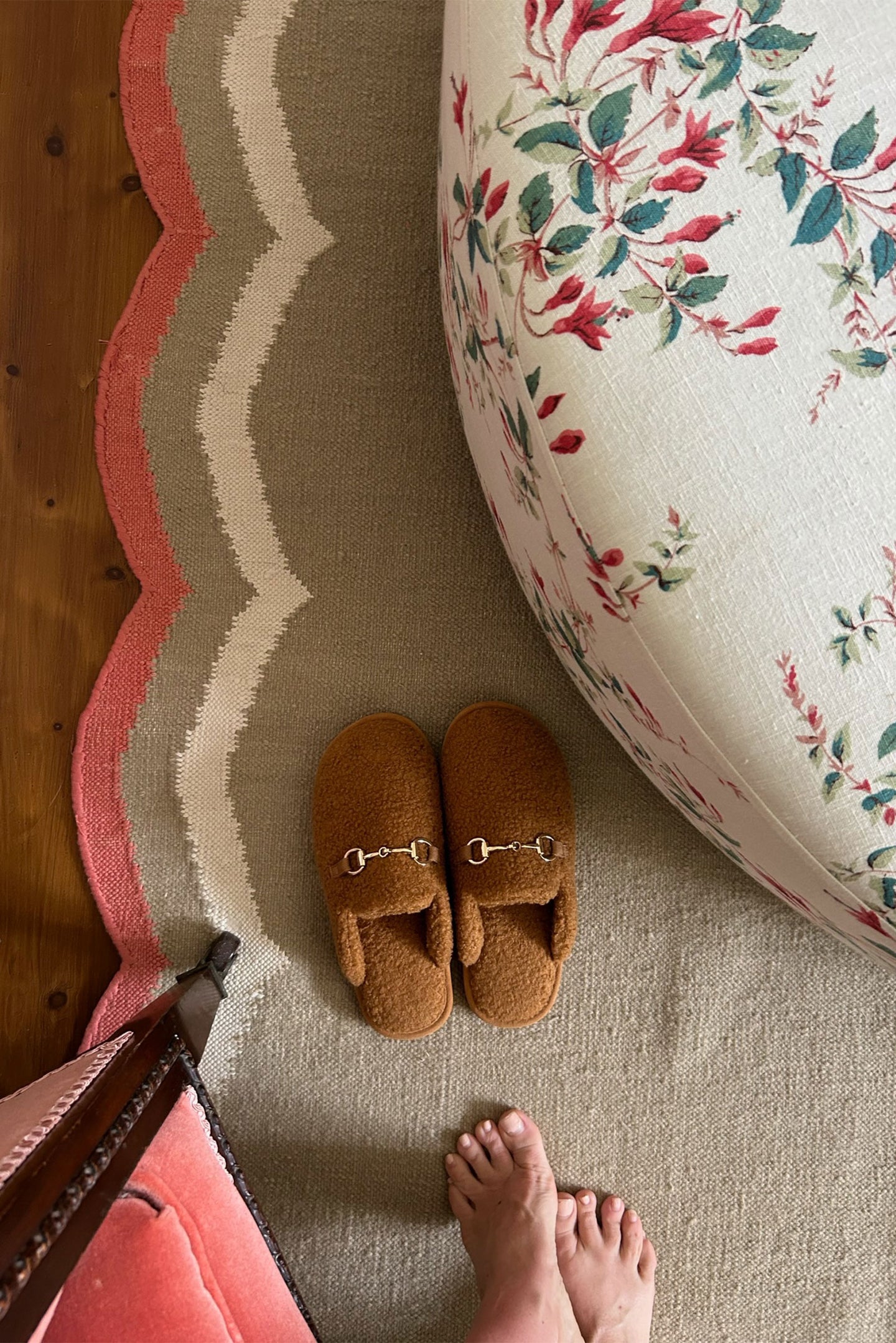 womens luxury memory foam brown horsebit slippers teddy bear
