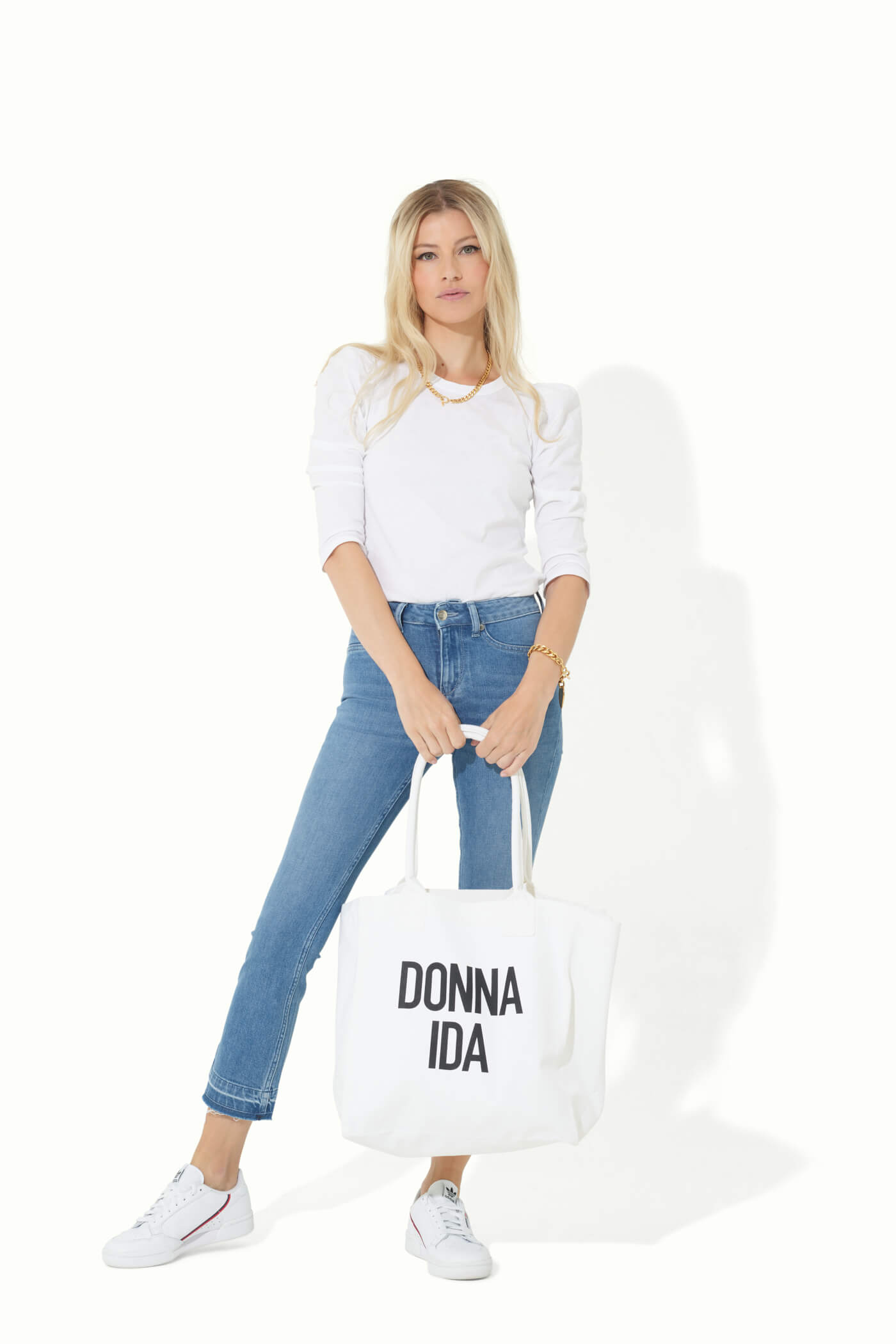 THE DONNA IDA ESSENTIAL TOTE BAG | WHITE