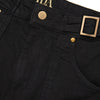 Minnie The High Top Full Length Wide Leg Flared Jeans | Blackest [Black Denim]