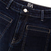 Kate The High Top Patch Pocket Relaxed Wide Leg | When Night Fell [Dark Blue Denim]
