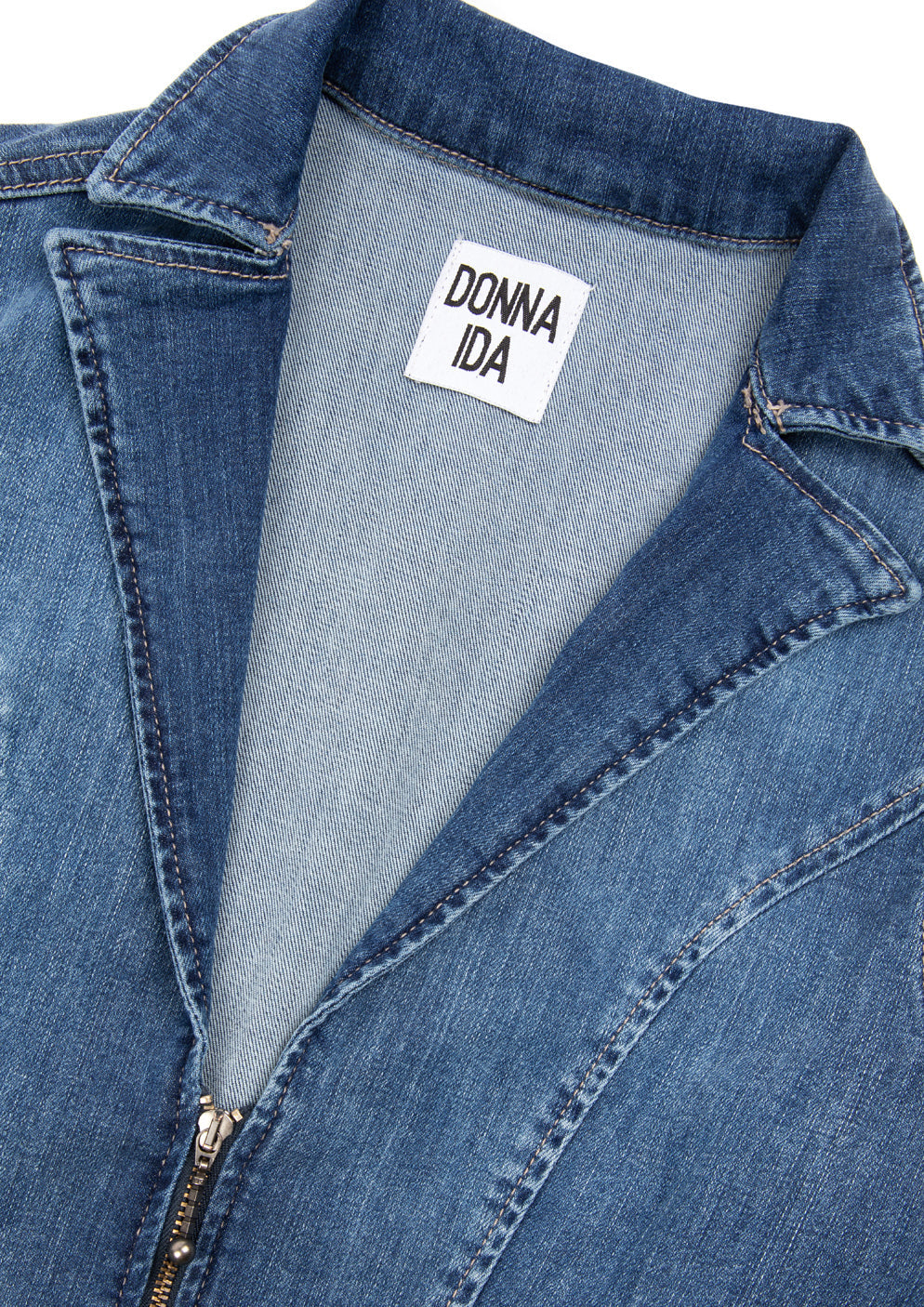 Cassandra The Flared Jumpsuit | Fawcett Blue [Blue Denim]