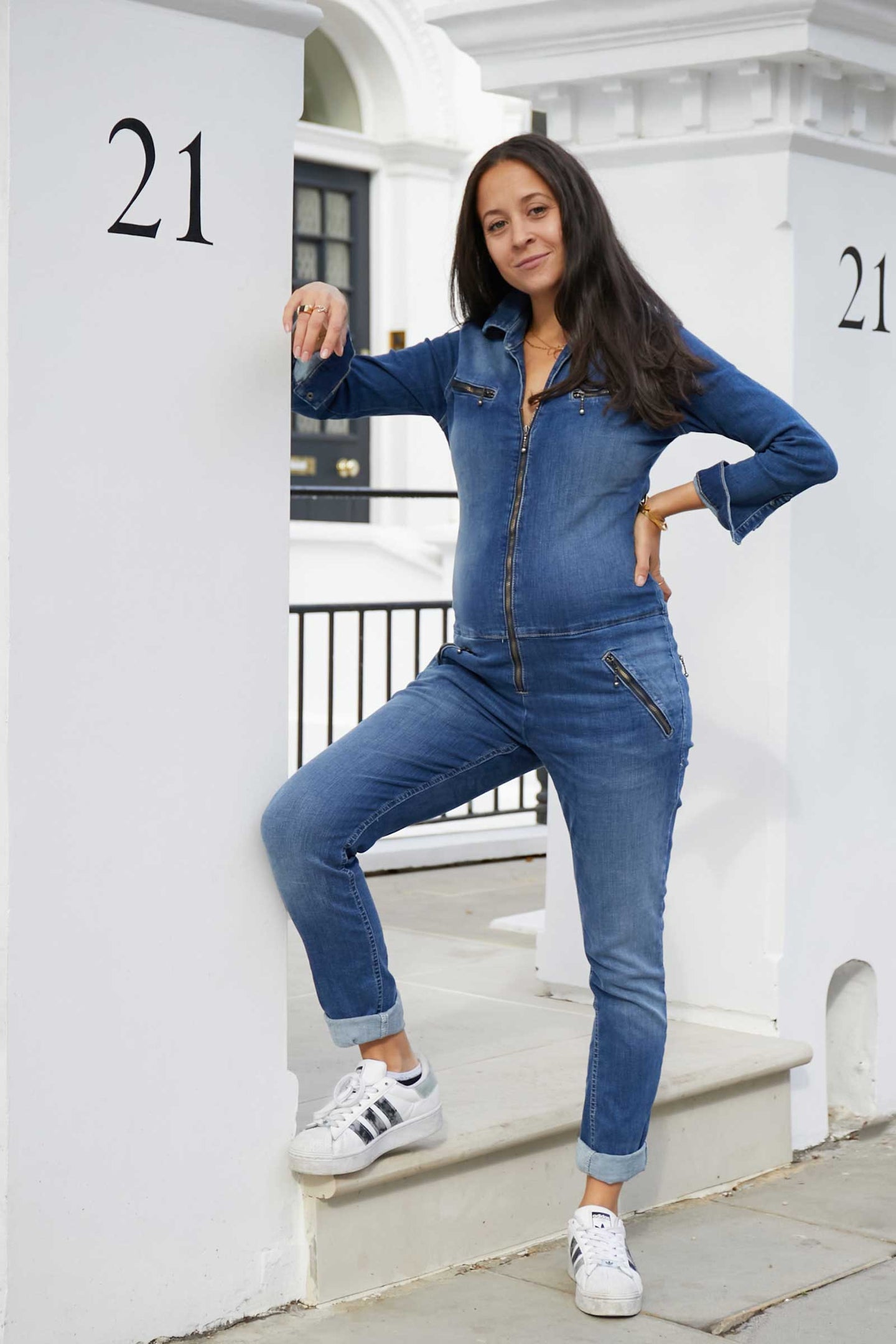 flight suit blue zip up jumpsuit dolly